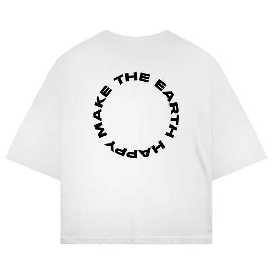 Oversize Shirt "MAKE THE EARTH HAPPY"
