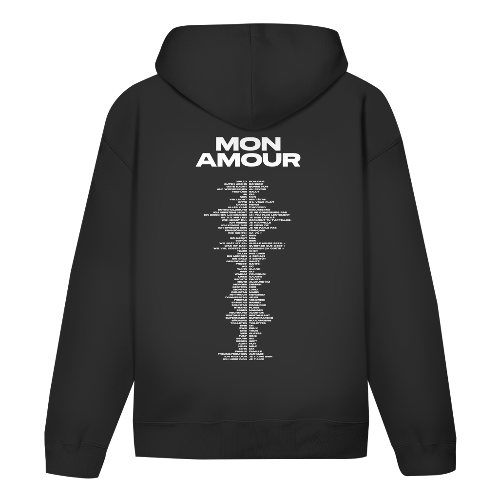 Hoodie "MON AMOUR - FRANZÖSISCHE ÜBERSETZUNGEN"