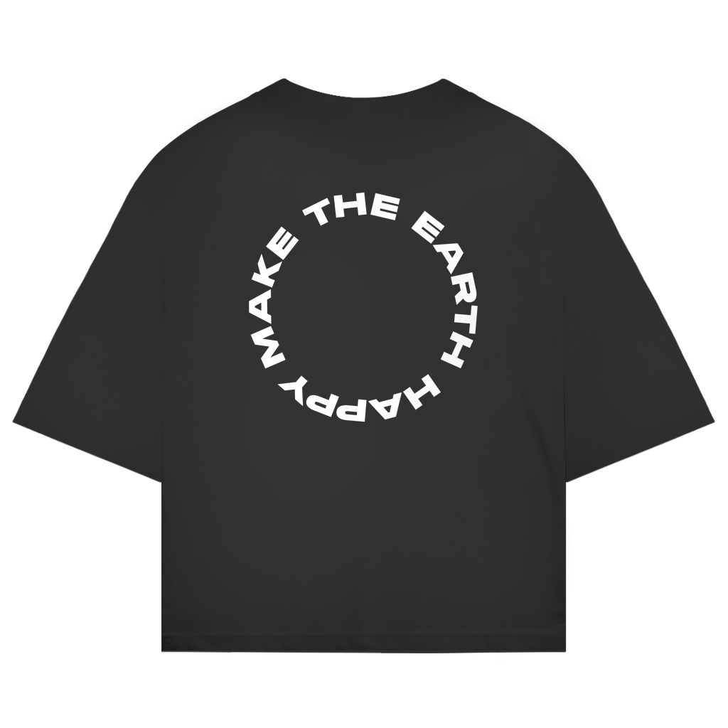 Oversized shirt "MAKE THE EARTH HAPPY"