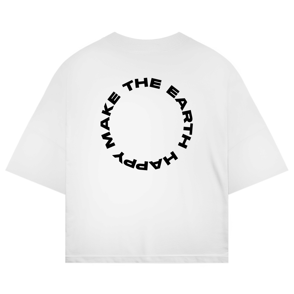 Oversized shirt "MAKE THE EARTH HAPPY"