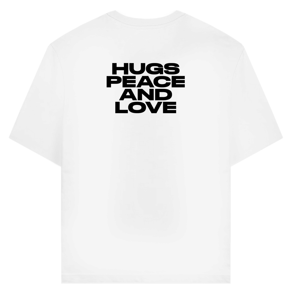 T-shirt "HUGS PEACE AND LOVE"