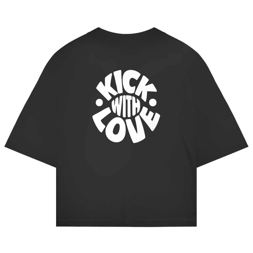 Oversized shirt "KICK WITH LOVE"