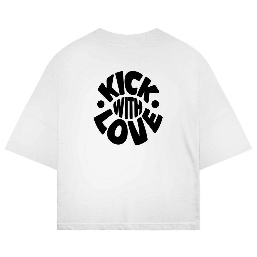 Oversized shirt "KICK WITH LOVE"
