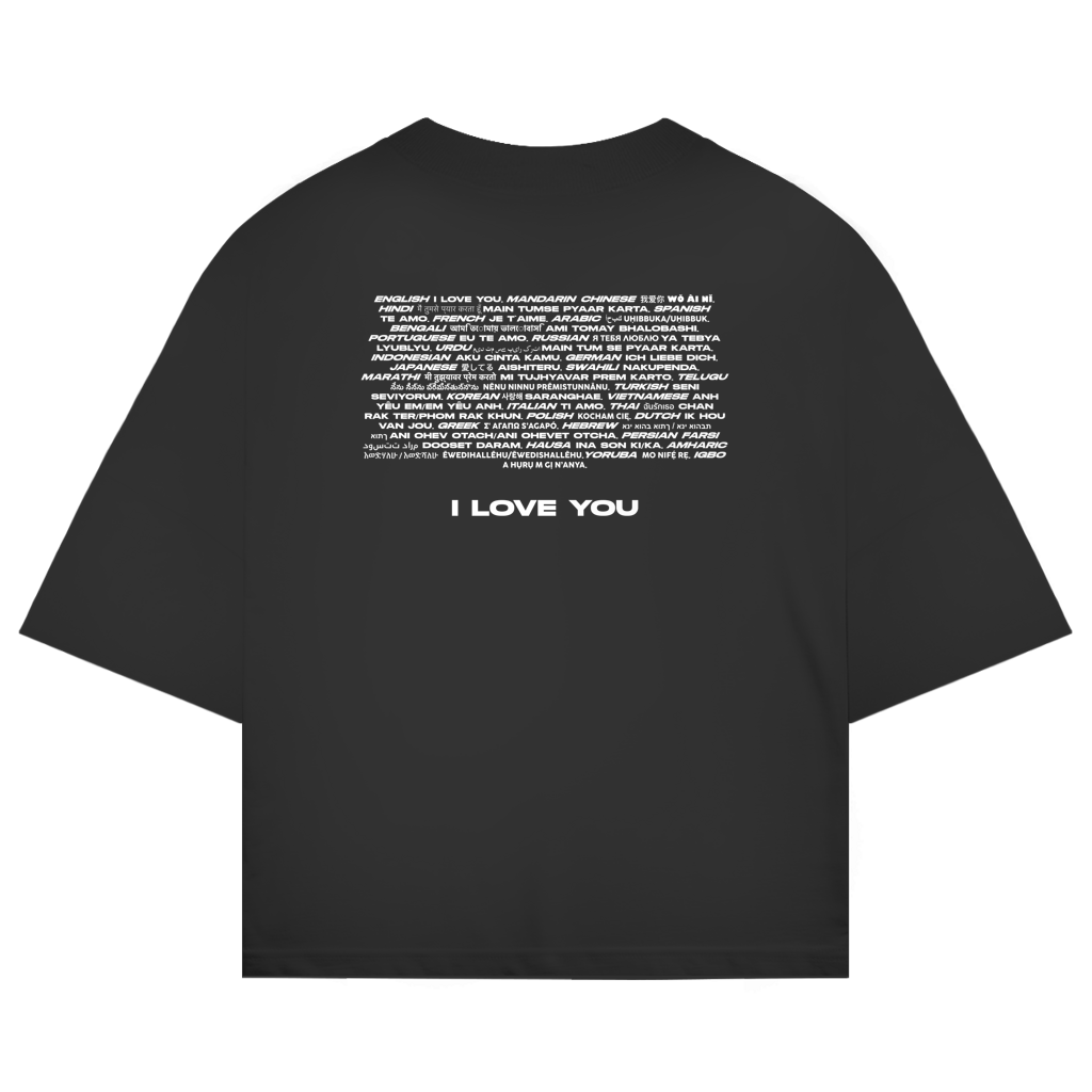 Oversize Shirt "I LOVE YOU"