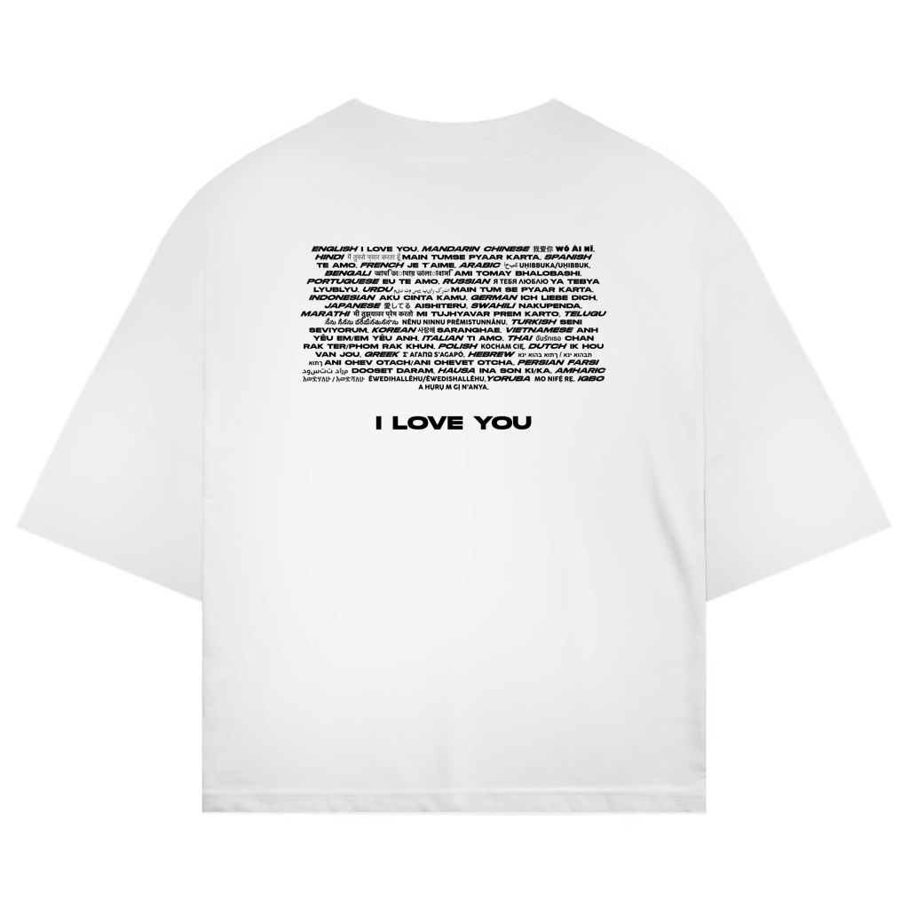 Oversize Shirt "I LOVE YOU"