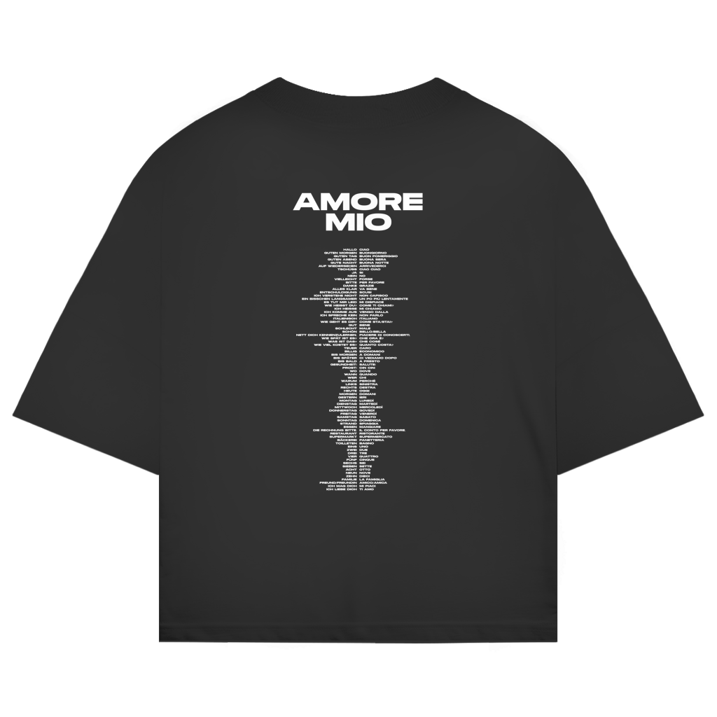 Oversize Shirt "AMORE MIO - ITALIENISCHE ÜBERSETZUNGEN"