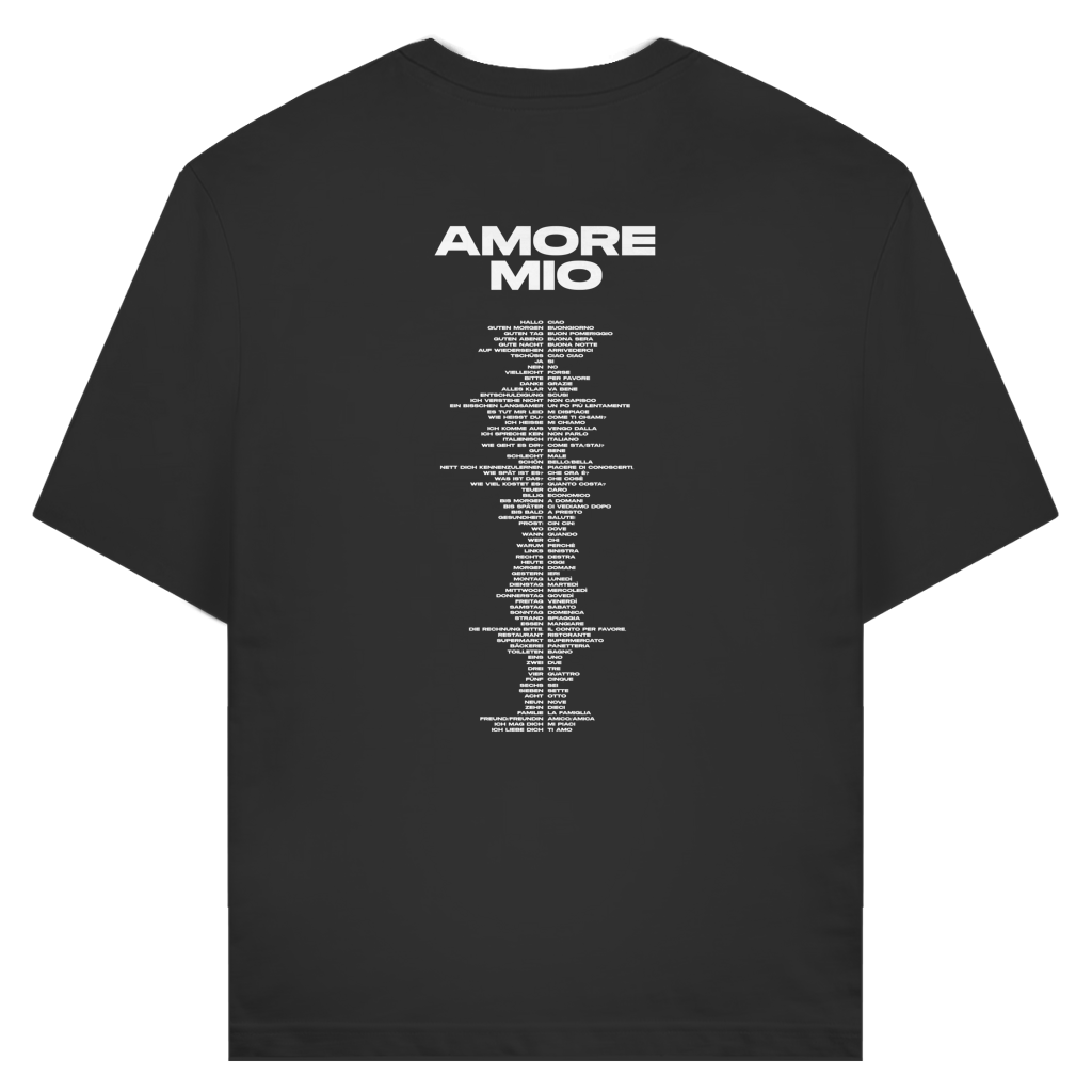 T-shirt "AMORE MIO - ITALIAN TRANSLATIONS"