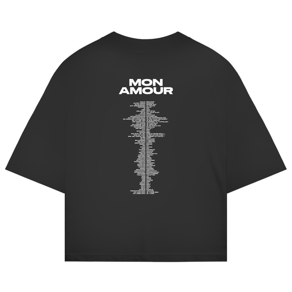 Oversize Shirt "MON AMOUR - FRANZÖSISCHE ÜBERSETZUNGEN"