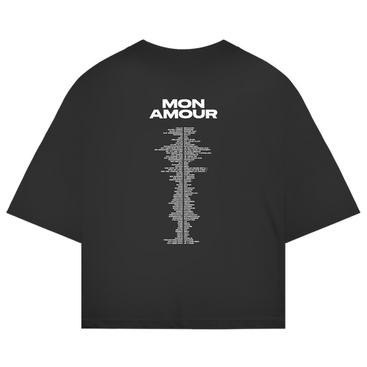 Oversize Shirt "MON AMOUR - FRANZÖSISCHE ÜBERSETZUNGEN"