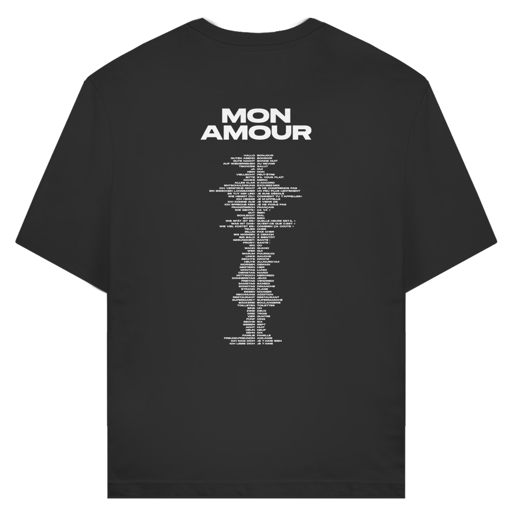 T-Shirt "MON AMOUR - FRANZÖSISCHE ÜBERSETZUNGEN"