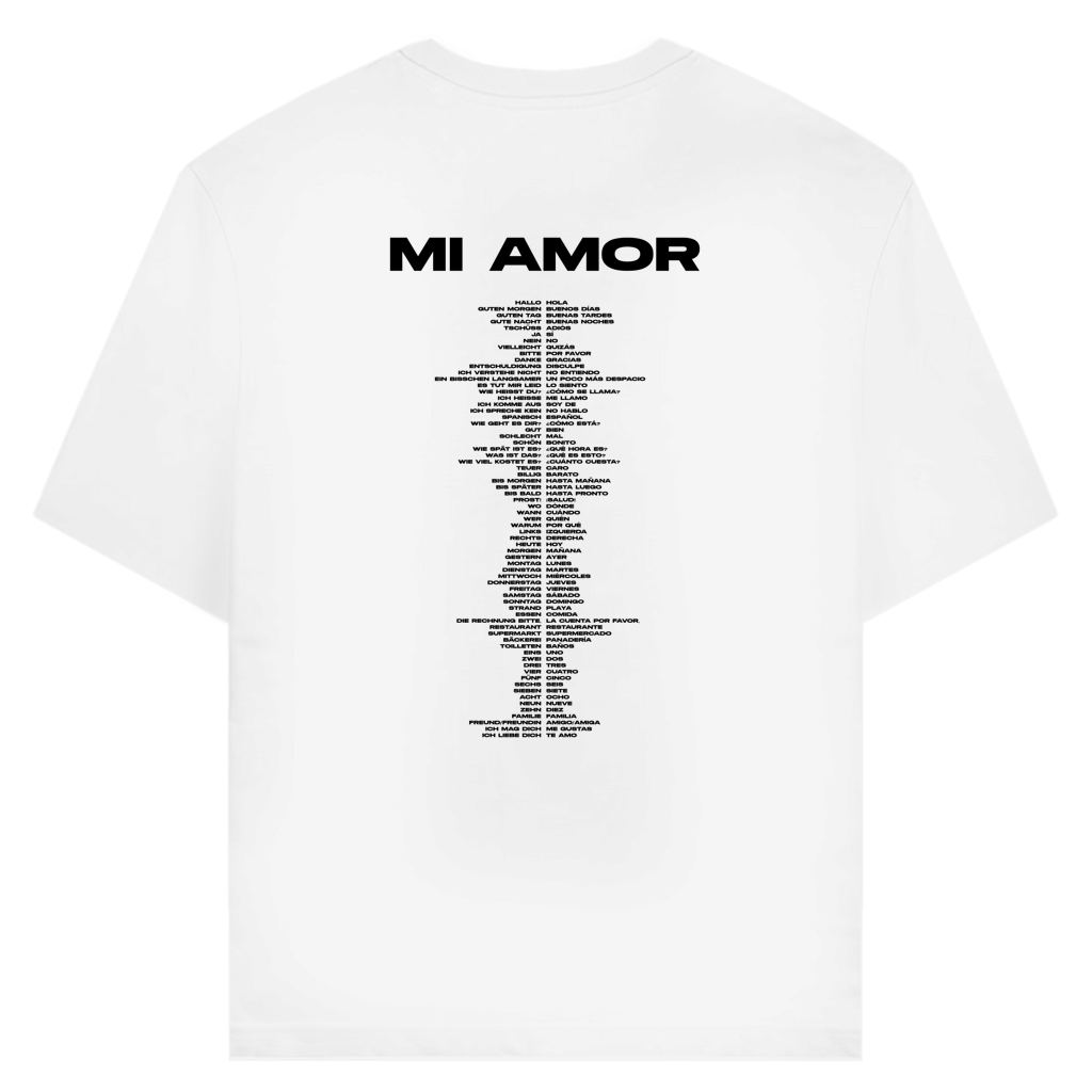 T-shirt "MI AMOR - SPANISH TRANSLATIONS"