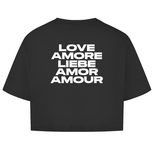 Love Amore Liebe Amor Amour Shirt Crop