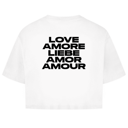 Love Amore Liebe Amor Amour Shirt Crop